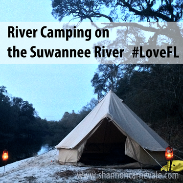 Tips for River Camping on the Suwannee River in North Central Florida from www.ShannonCarnevale.com #Camping #Canoeing 