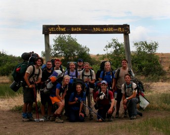 Philmont Crew from 2006, hiking back into basecamp.